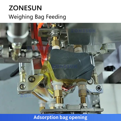 Zonesun ZS-CZP320 Multi Head Packing Machine Bag Opening Mechanism