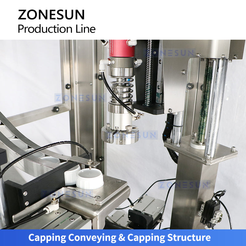 Zonesun ZS-FAL180Z10 Servo Capping Machine Capping Structure