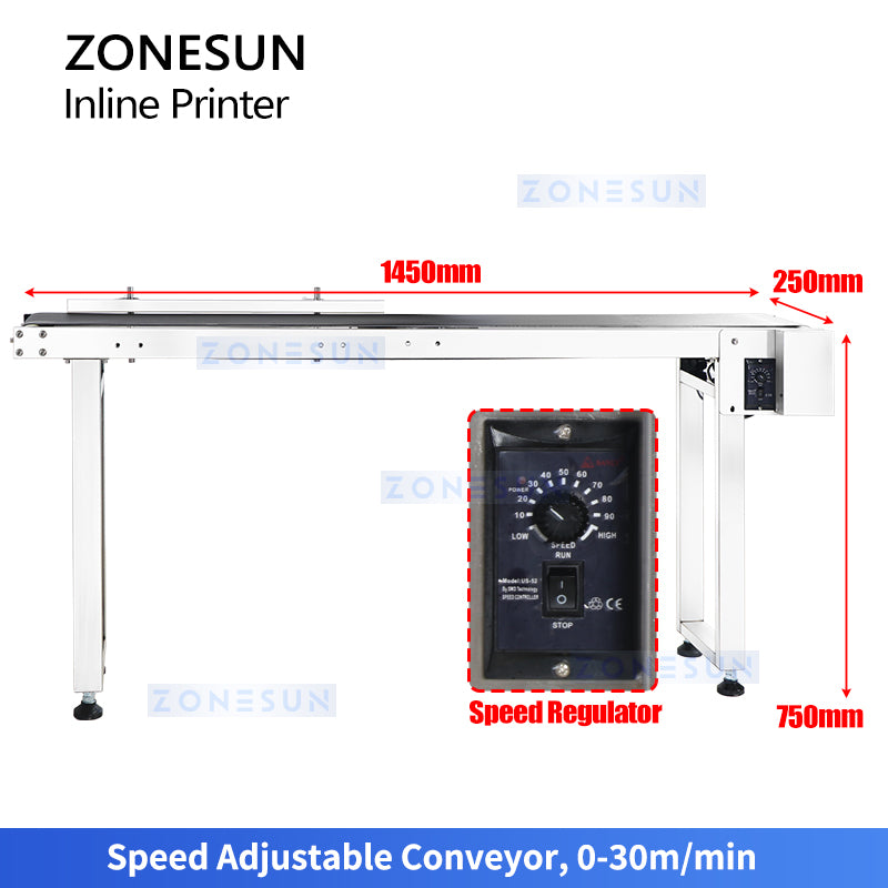 Máquina automática de impressão a jato de tinta ZONESUN