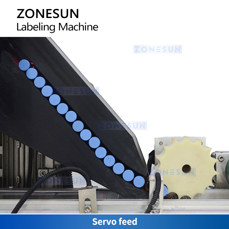 Zonesun ZS-TBRH100 Horizontal Tube Labeler with Traying System