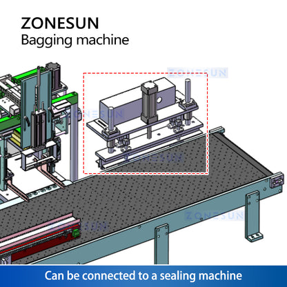 Zonesun ZS-ZD200 Automatic Bagging System Sealing Mechanism