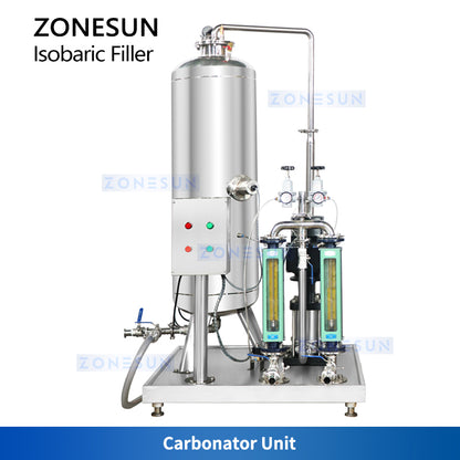 ZONESUN ZS-CF4A Carbonated Drinks Filling Machine Carbonator