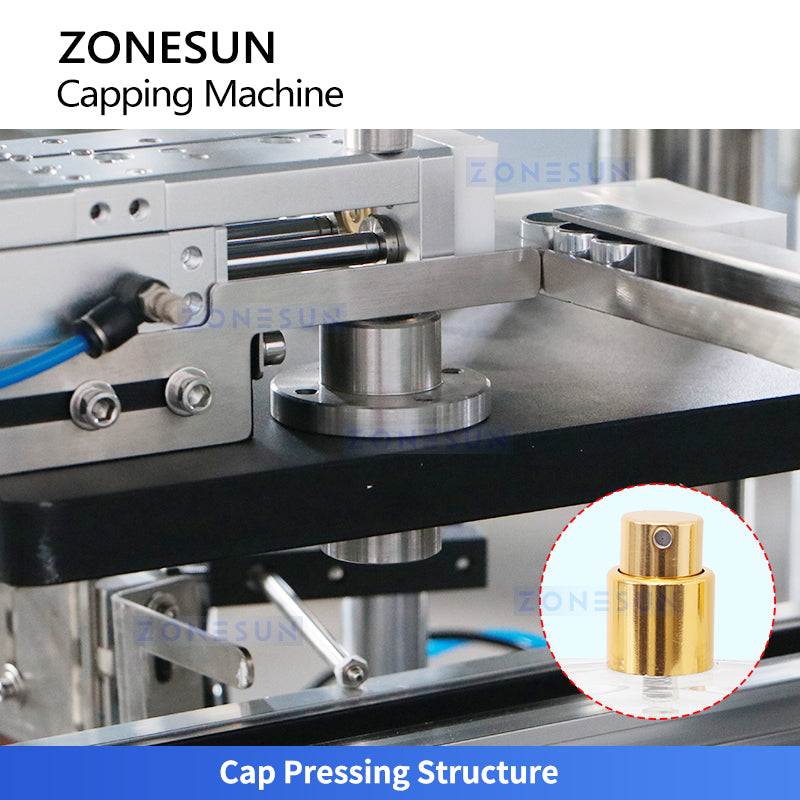 Zonesun ZS-DTYG11U Perfume Crimping Machine Cap Pressing Station