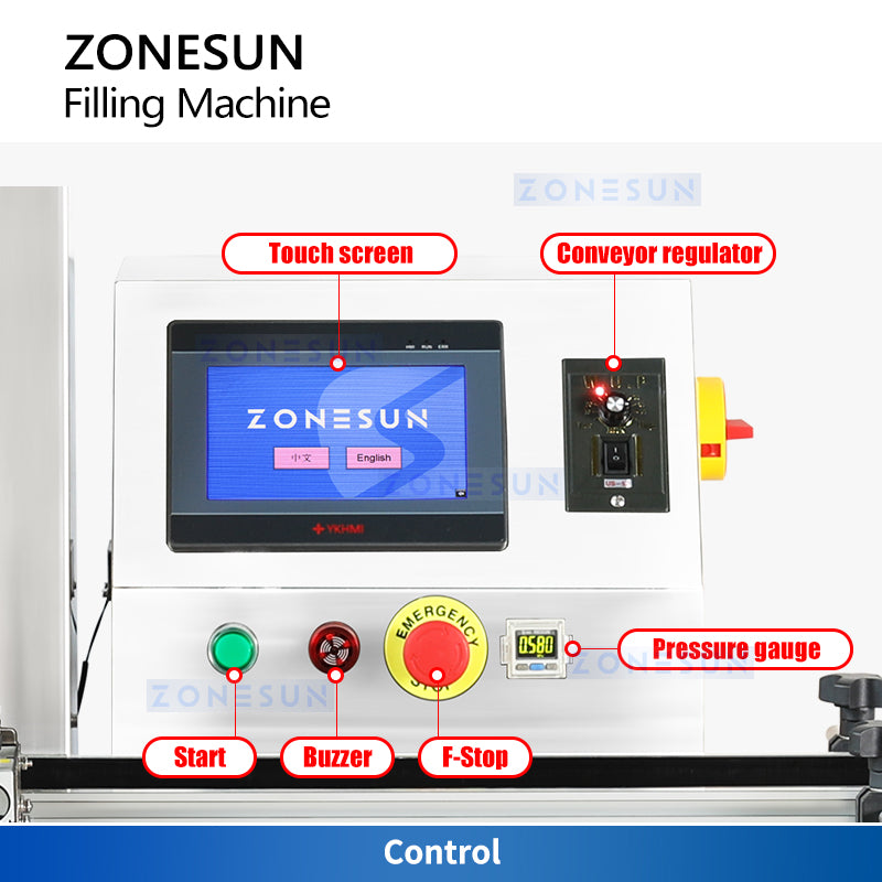 Zonesun ZS-VTMP1N Automatic Paste Filler Control Panel