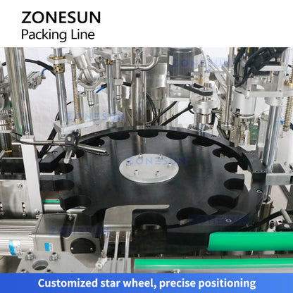 Zonesun ZS-FAL180F4 Rotary Syrup Bottling Line Star Wheel