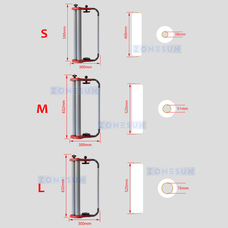 ZONESUN ZS-SFD1 Handheld Stretch Film Dispenser Stretch Film Wrapper