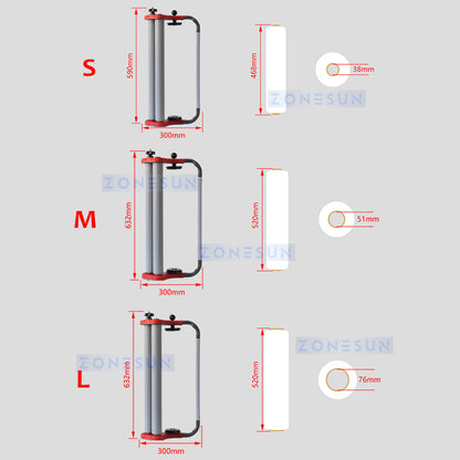 ZONESUN ZS-SFD1 Handheld Stretch Film Dispenser Stretch Film Wrapper