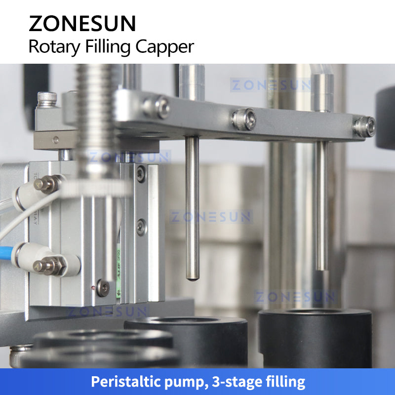 Zonesun ZS-FAL180F3 Rotary Filler Capper Monoblock 3-stage Filling