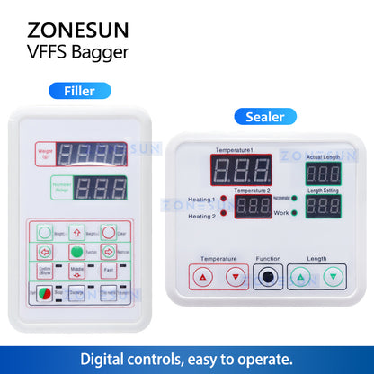 Zonesun ZS-GZ200 VFFS Packing Machine Digital Control