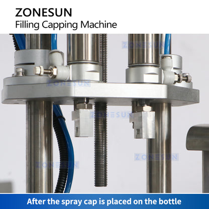 ZONESUN Automatic Pocket Perfume Packaging Machine Capping Head