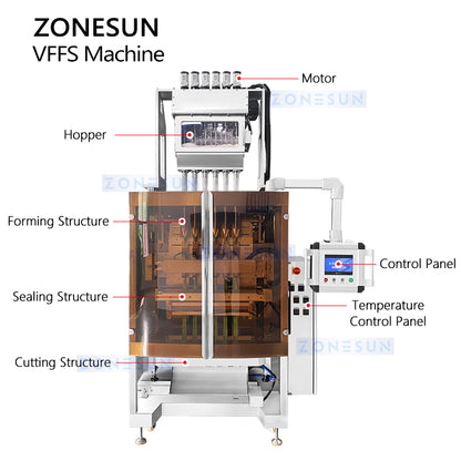 Zonesun ZS-FSFM6 VFFS Powder Packaging Machine