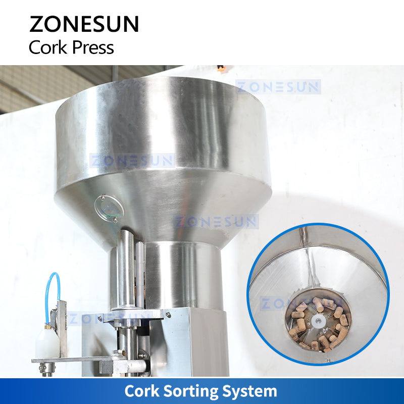 Zonesun ZS-DSJ2 Automatic Wine Corking Machine Cork Sorting System