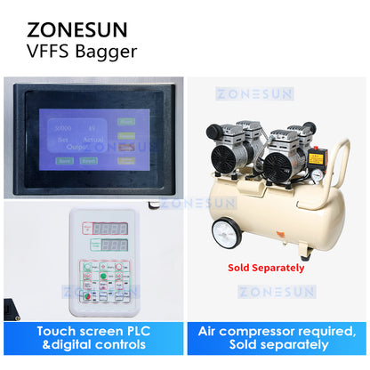 ZONESUN ZS-FS02 Automatic Vertical Form Fill Seal Machine Controls