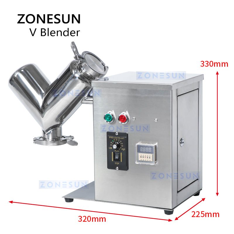 ZONESUN ZS-V2 V Blender Powder Mixing Machine