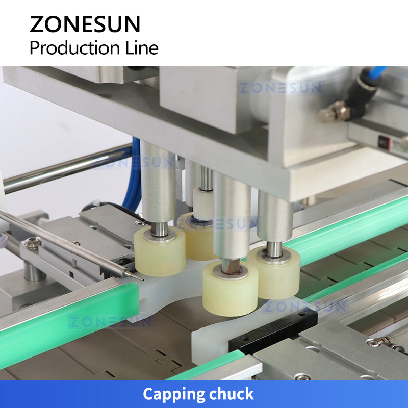 Zonesun ZS-FAL180R7 Nail Polish Packaging Line Capping Mechanism