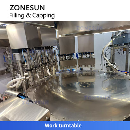 Zonesun ZS-SPFC6 High Speed Spout Pouch Filling and Capping Machine Turntable