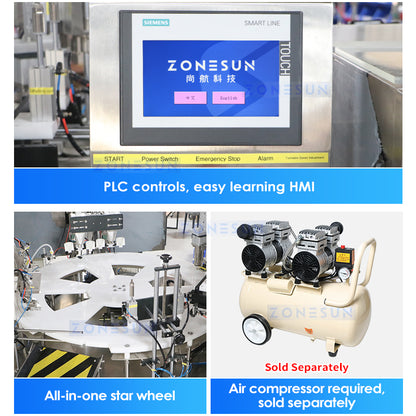 ZONESUN ZS-AFC21 Automatic Perfume Packaging Monoblock