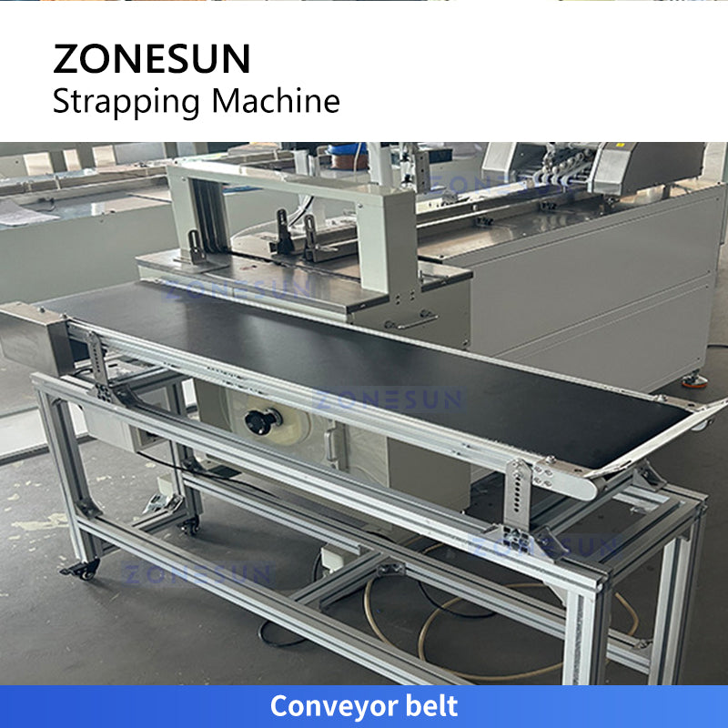 Zonesun ZS-SZ150 Tag Counting and Strapping Machine Outfeed Conveyor