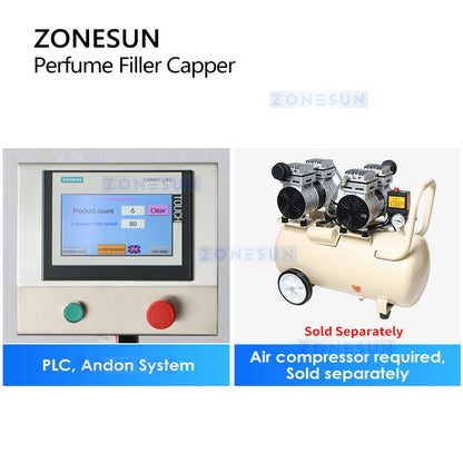 ZONESUN perfume filling and sealing machine