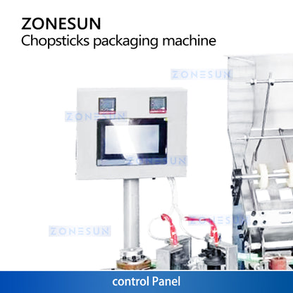 Zonesun ZS-KZ35 Chopstick Packaging Machine Touch Screen