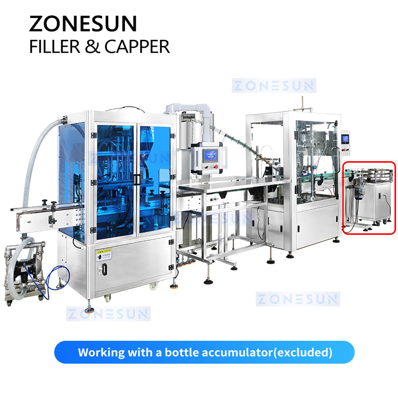 ZONESUN ZS-FAL180B2 Automatic Filling and Capping Machine Piston Filler ROPP Capper