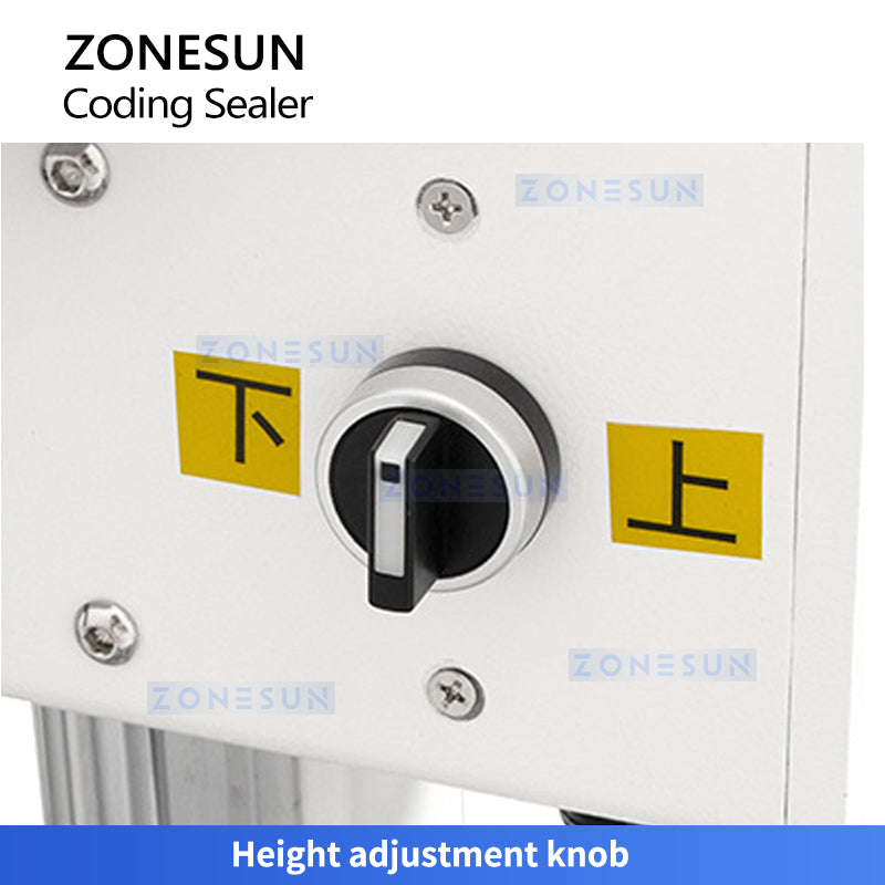 Zonesun ZS-LWCSM2 Vertical and Horizontal Continuous Band Sealer Height Lifting Switch