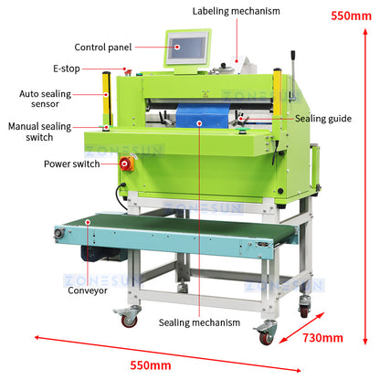 Zonesun Courier Bag Sealer Structure