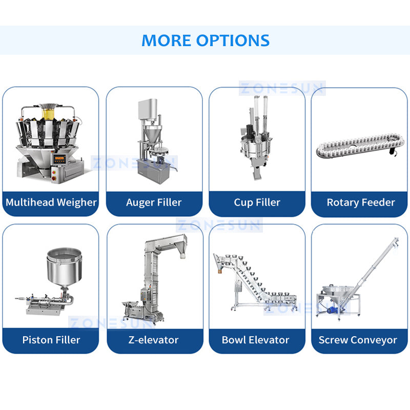 ZONESUN Automatic Rotary Vacuum Packaging Machine ZS-VPM16 Supporting Machines