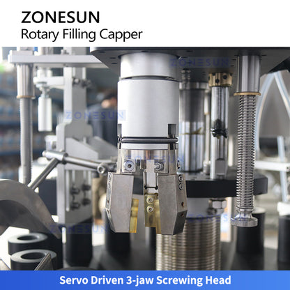 Zonesun ZS-FAL180F3 Rotary Filler Capper Monoblock Screwing Head