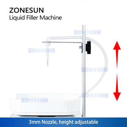 ZONESUN ZS-M90 1-50ml Pequeña máquina automática de llenado de pesaje de líquidos