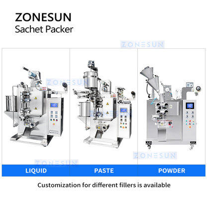 ZONESUN ZS-LX120 Automatic Sachet Packaging Machine VFFS Bagger