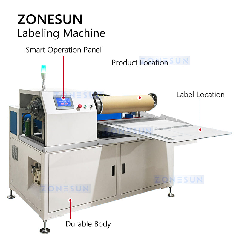 Zonesun ZS-ZGL7 Paper Can Glue Labeling Machine Structure