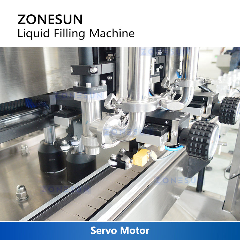 ZONESUN ZS-VTPF4 Automatic Continuous Motion Filler Servo Tracking Liquid Filling Machine