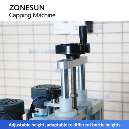Zonesun ZS-XG1870 4-wheel Bottle Capping Machine Height Adjustment Handle
