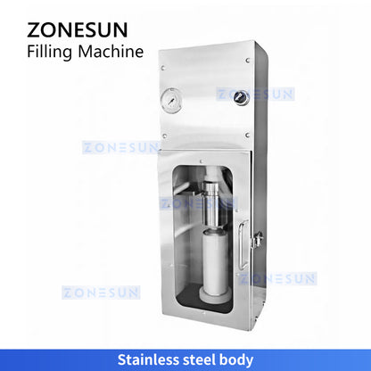 Zonesun ZS-MQF1 Aerosol Can Filling Machine Stainless Steel Body