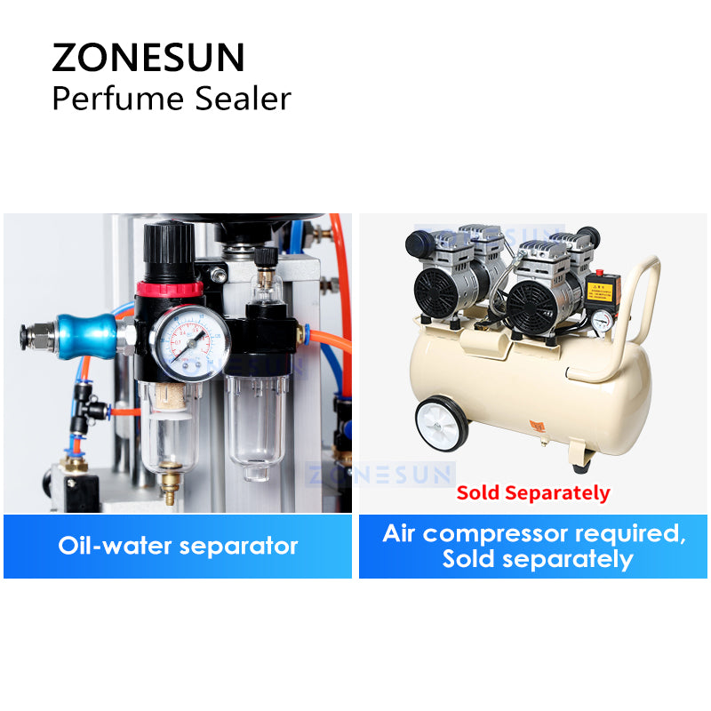 ZONESUN ZS-YG08 Pneumatic Perfume Crimping Machine