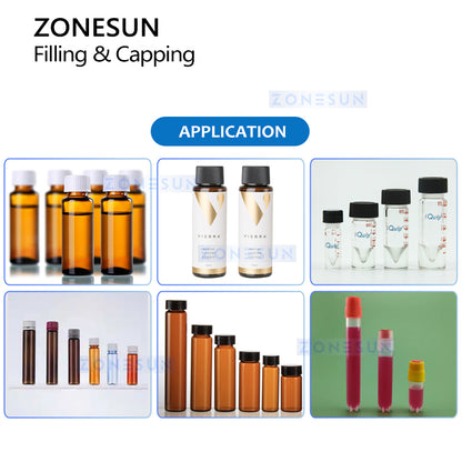 ZONESUN Automatic Vial Filling and Capping Machine ZS-AFC16P Applications