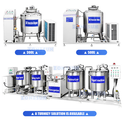 Zonesun ZS-PRT100L Pasteurization & Refrigeration Tank Options