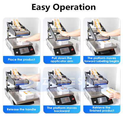 ZONESUN ZS-TB4 Flat Surface Label Applicator Boxes & Cards Labeler