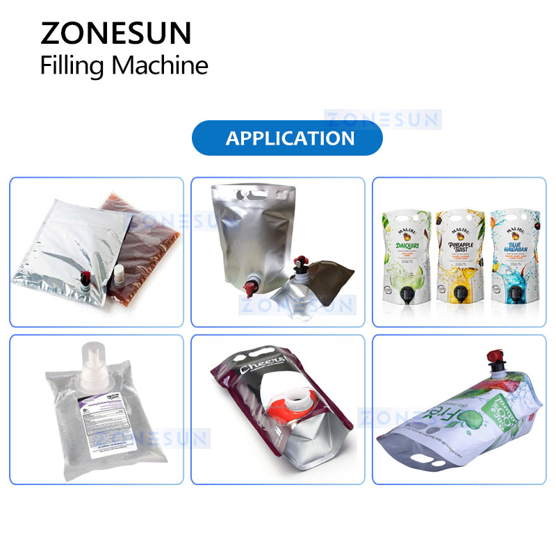 ZONESUN ZS-BIB01 Bag In Box Filling Machine Applications