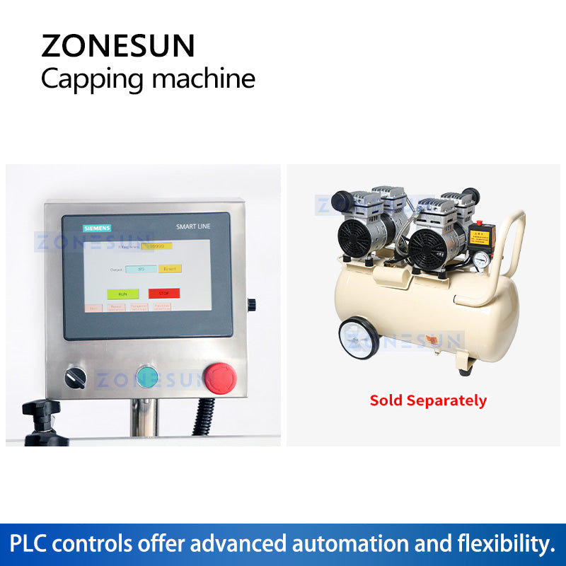 ZONESUN Automatic Bottle Capper ZS-XG442F Control