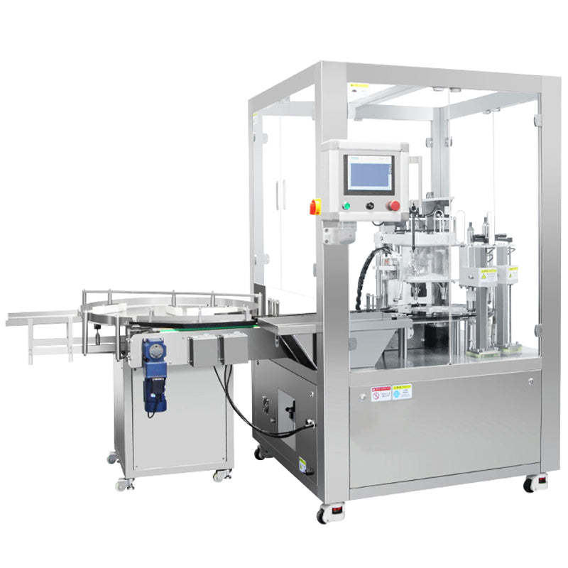 ZONESUN Automatic Vial Powder Filling and Capping Machine Auger Filler Freeze Dried Powder Packaging ZS-AFC24