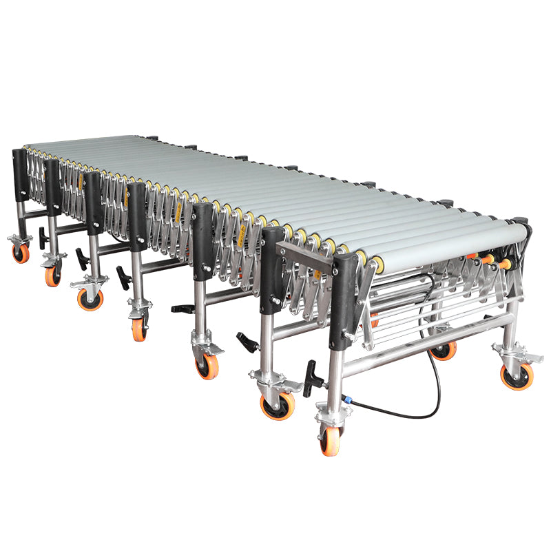 Zonesun ZS-FCR600 Flexible Conveyor | Rubber Covered