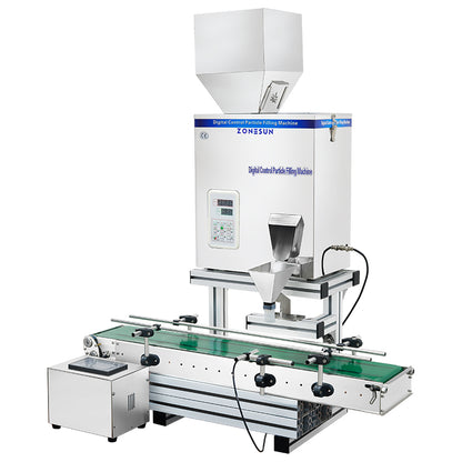 Digital Control Partical Filling Machine with Conveyor