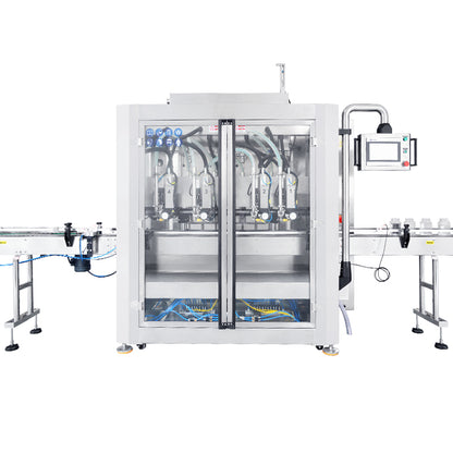 ZONESUN ZS-VTPF4 Automatic Continuous Motion Filler Servo Tracking Liquid Filling Machine