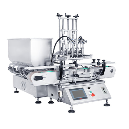 ZONESUN ZS-DTGT4T Pneumatic 4 Nozzles Paste Liquid Filling Machine