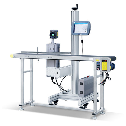 Máquina de impressão de código de data a laser CO2 ZONESUN ZS-LMC1 com transportador