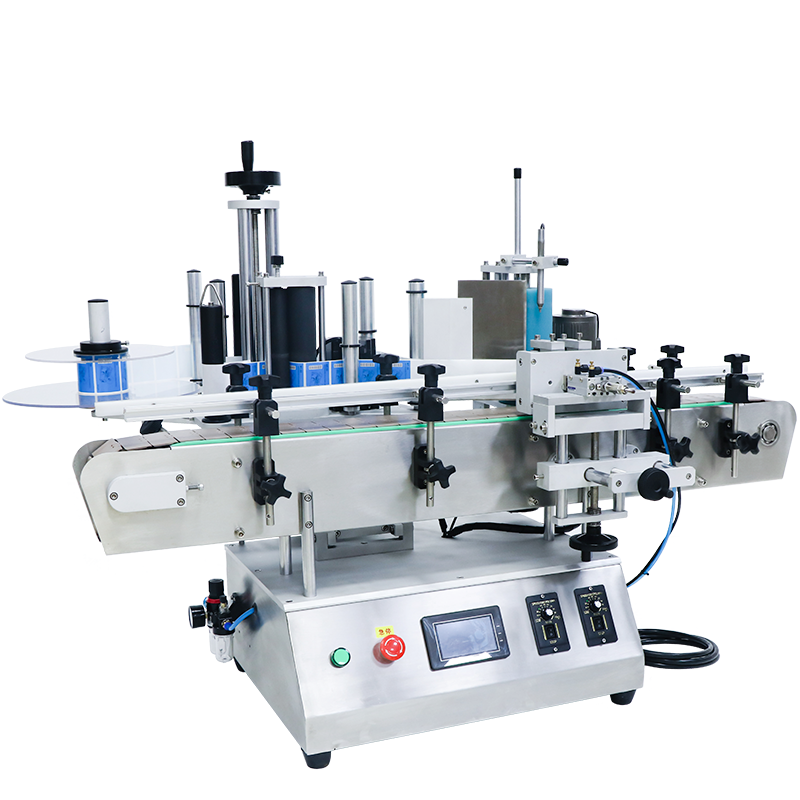 ZONESUN ZS-TB500A Double Sides Round Bottle Positioning and Labeling Machine With Date Coder