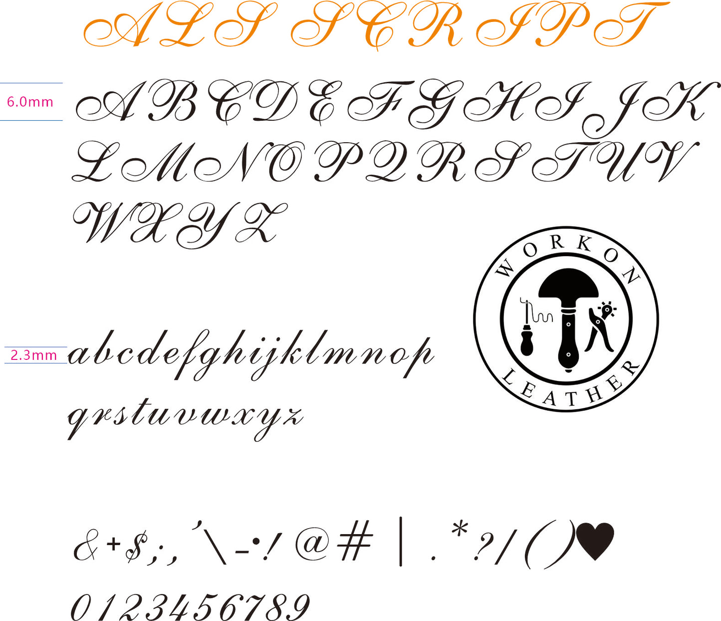 Conjunto de letras do alfabeto ZONESUN 184 peças de carimbo de latão para iniciais personalizadas