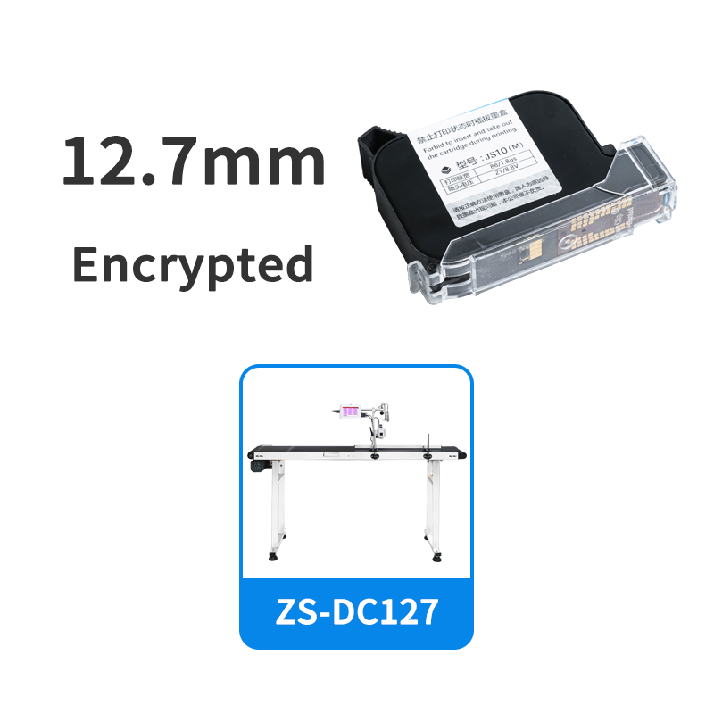 Caja de tinta ZONESUN para máquina de codificación de impresora de inyección de tinta inteligente de mano